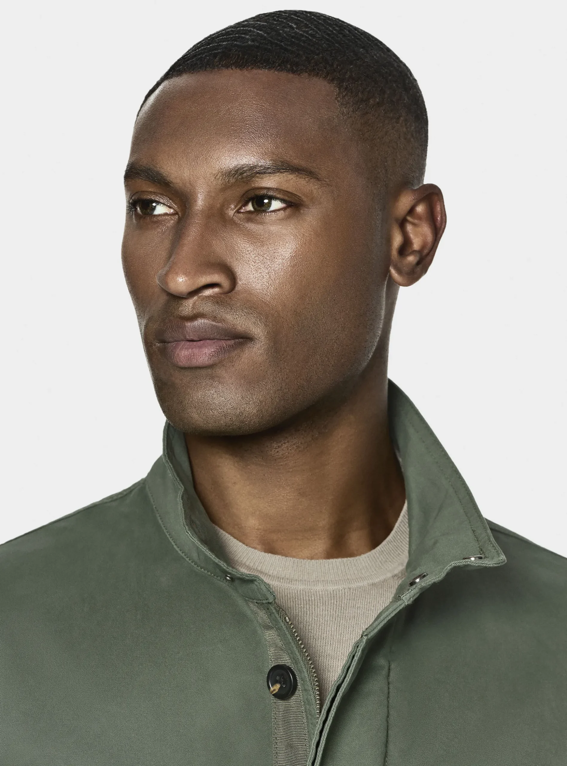 Field jacket in twill stretch