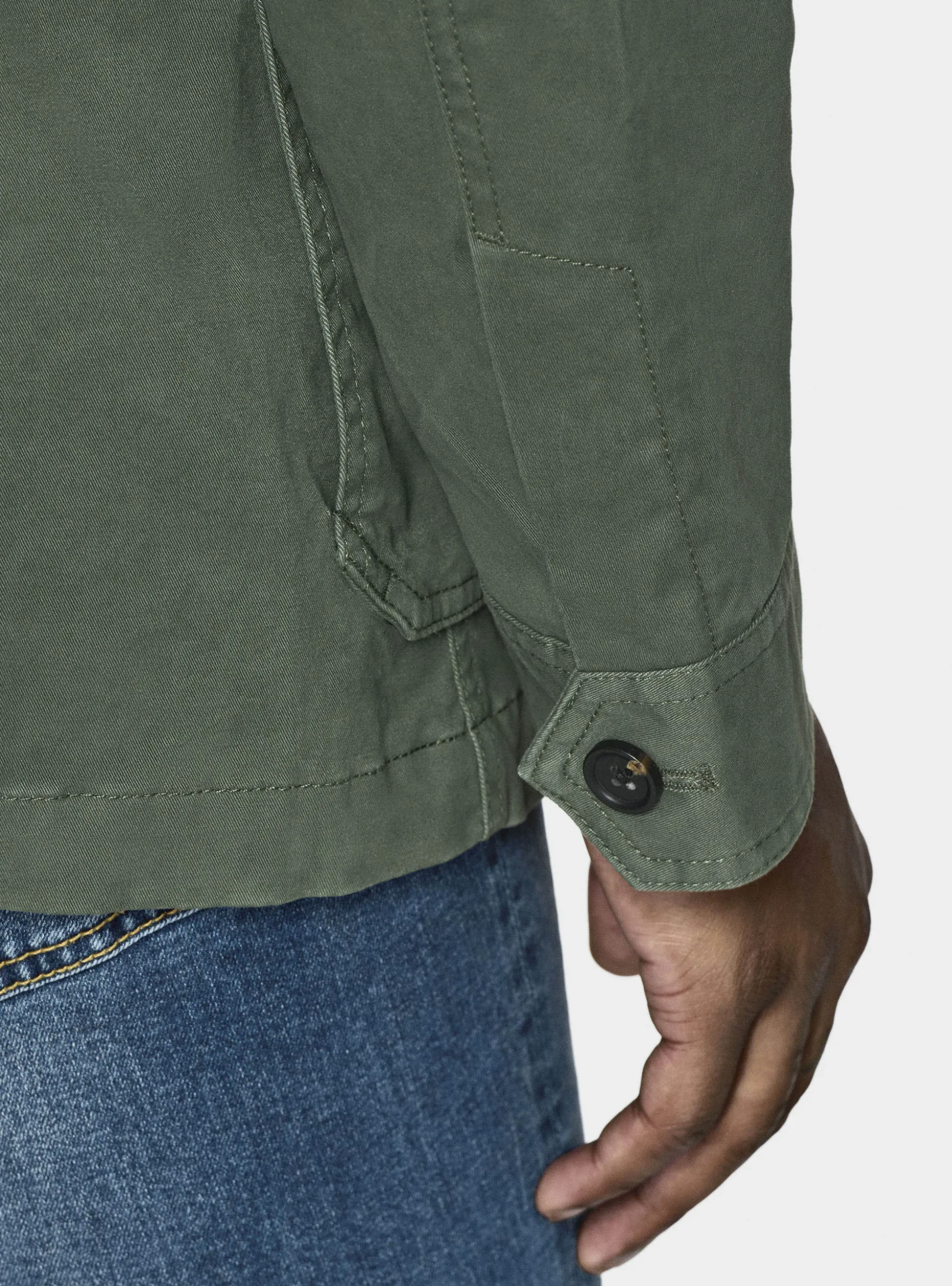 Field jacket in twill stretch