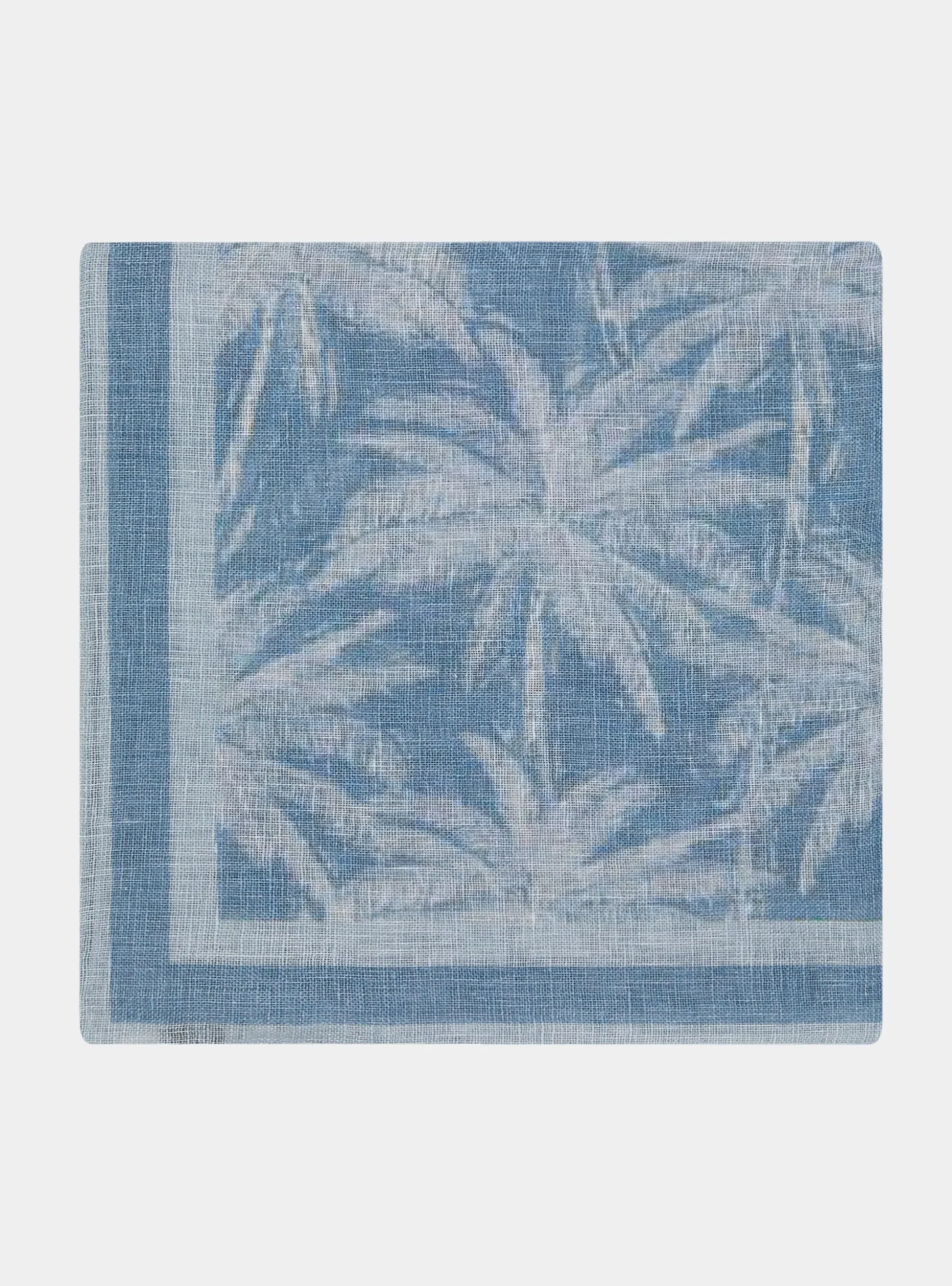 Foulard palme in lino stampato