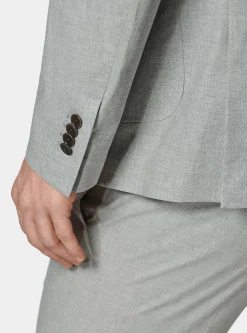 Giacca abito grigio in cotone stretch