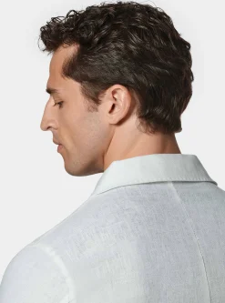 Giacca camicia in puro lino