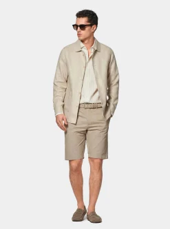 Giacca camicia in puro lino