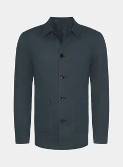 Giacca camicia in puro lino