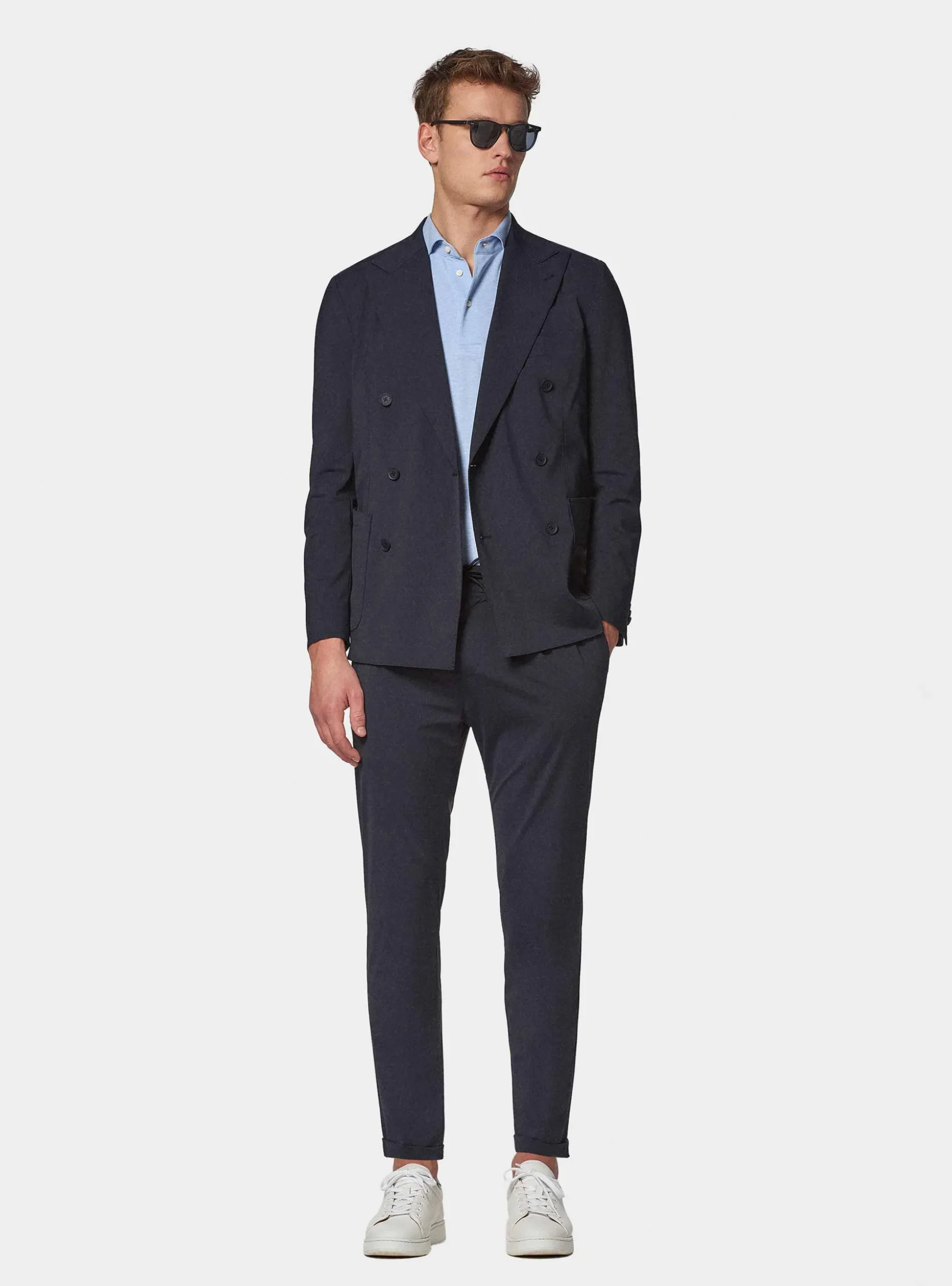Giacca doppiopetto GT01 in jersey elasticizzato