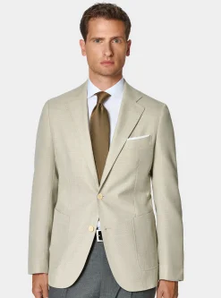 Giacca hopsack in lana Vitale Barberis Canonico
