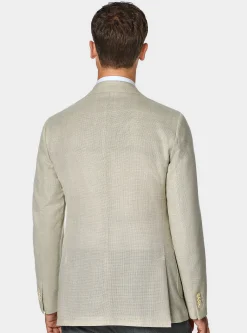 Giacca hopsack in lana Vitale Barberis Canonico