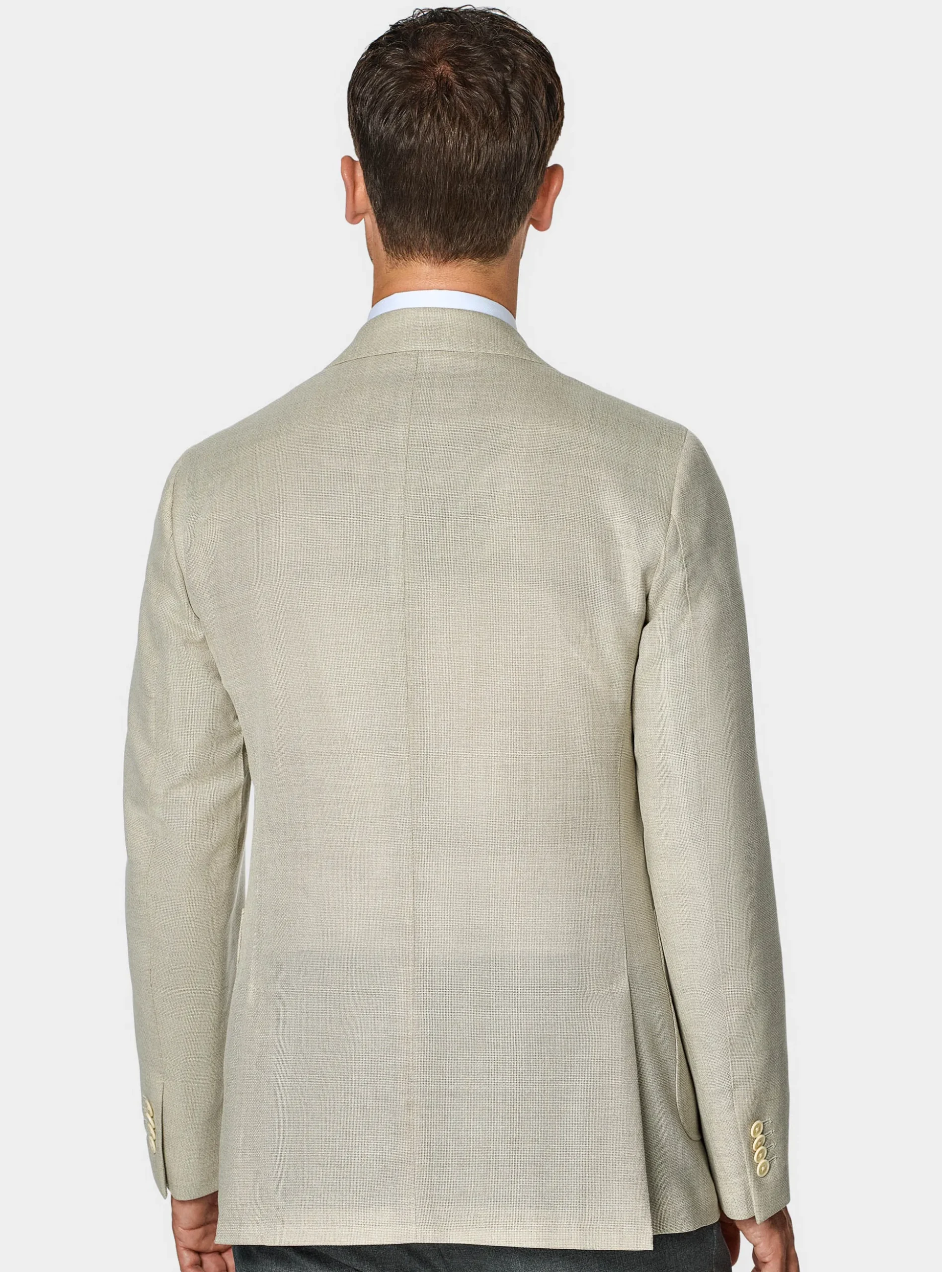 Giacca hopsack in lana Vitale Barberis Canonico
