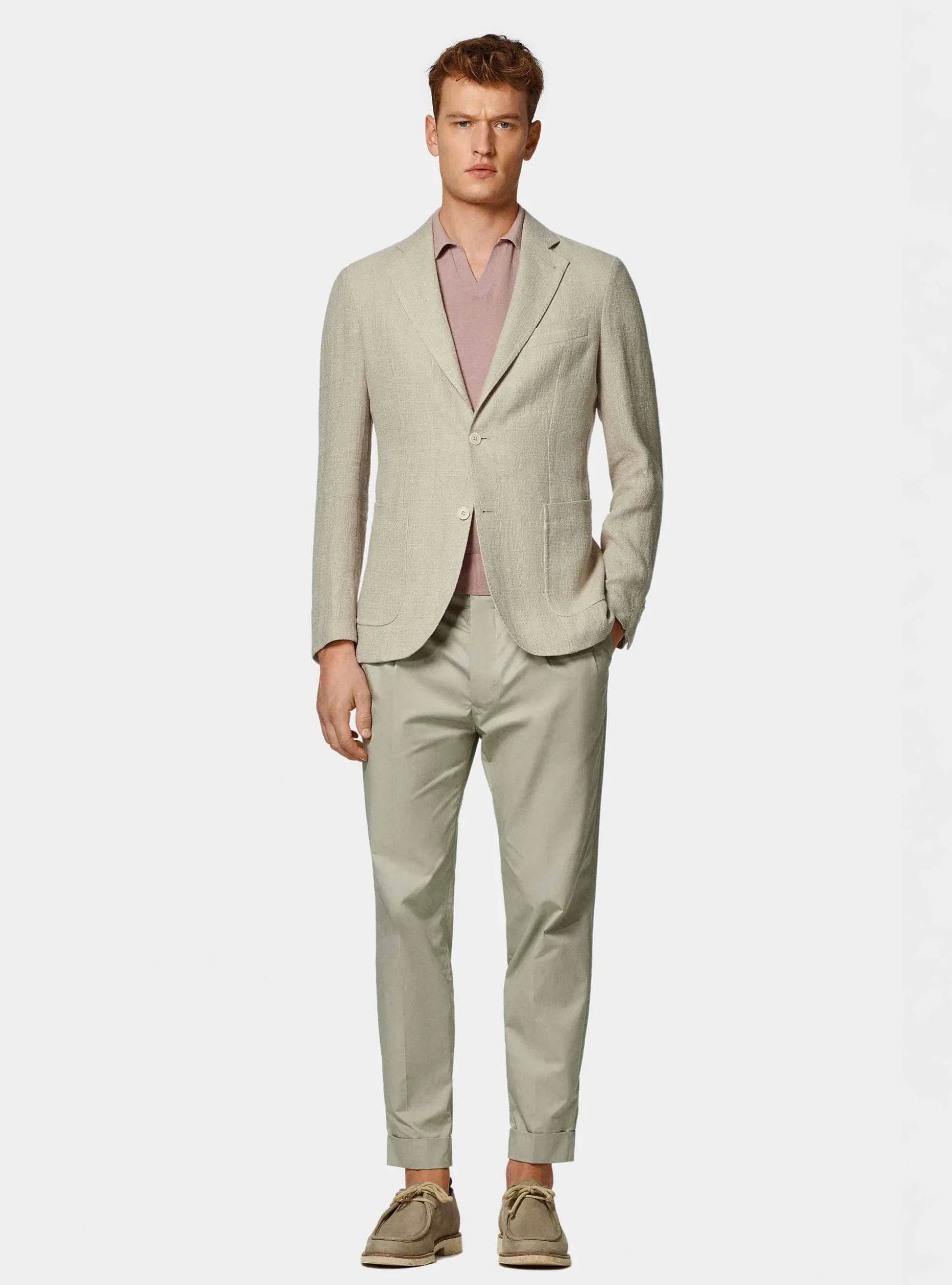 Giacca in lino crepe