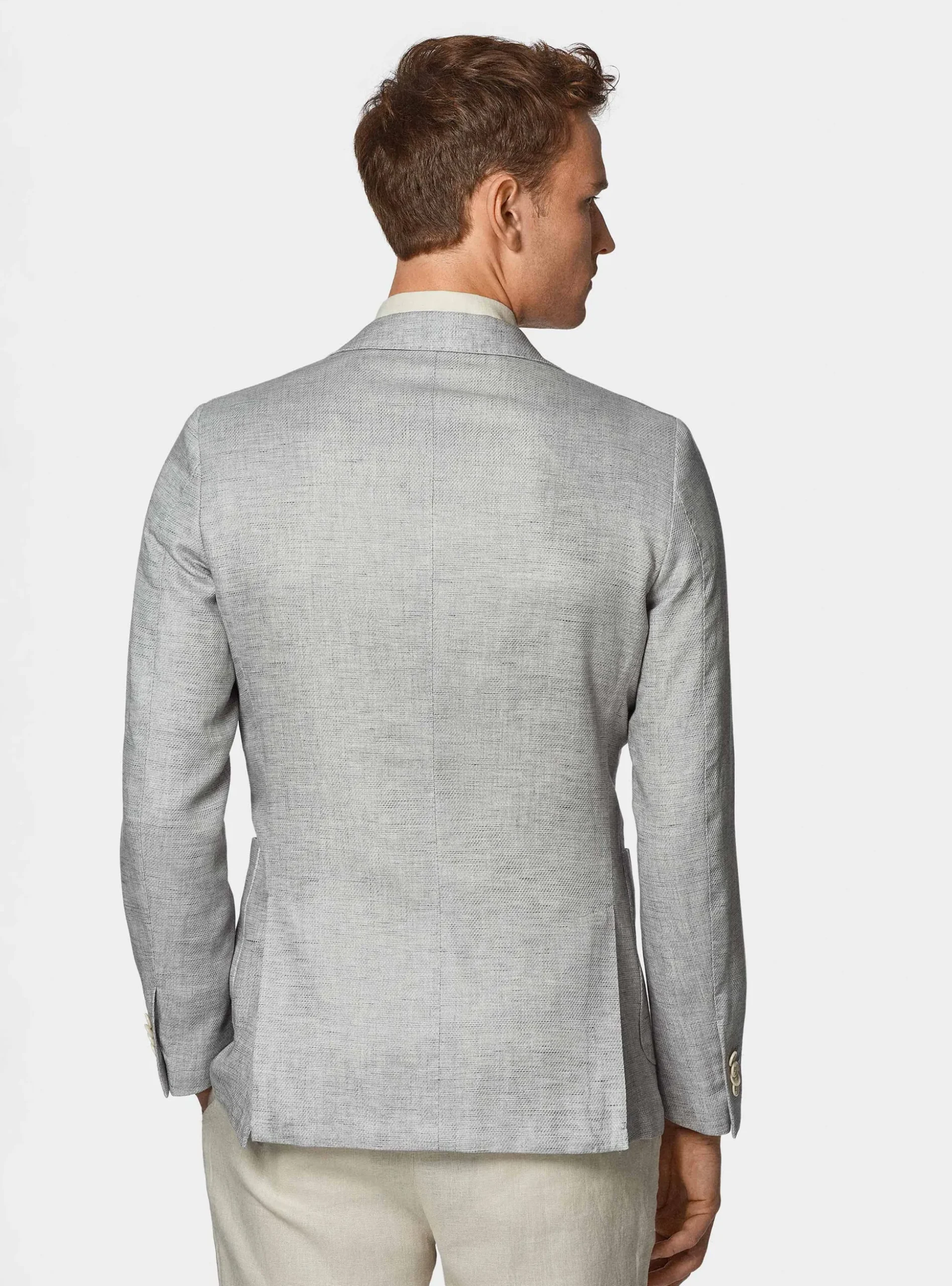 Giacca in misto lino e cotone