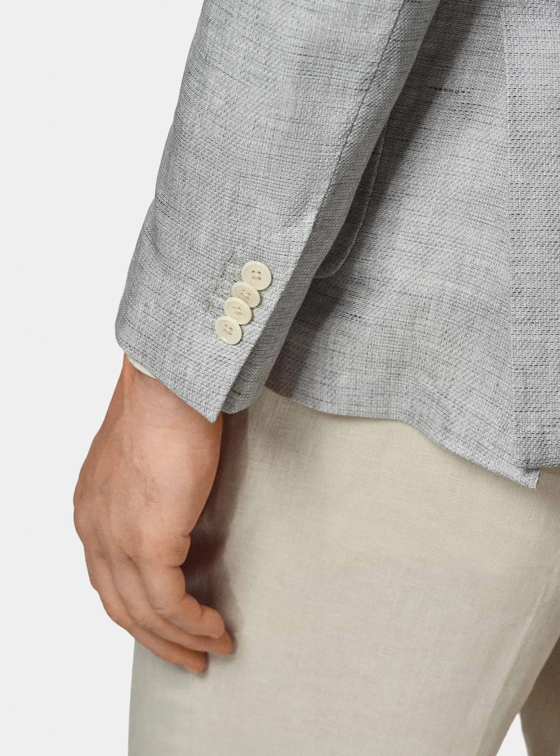 Giacca in misto lino e cotone