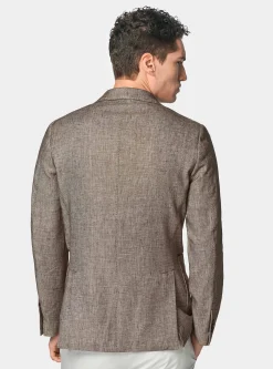 Giacca in misto lino e cotone