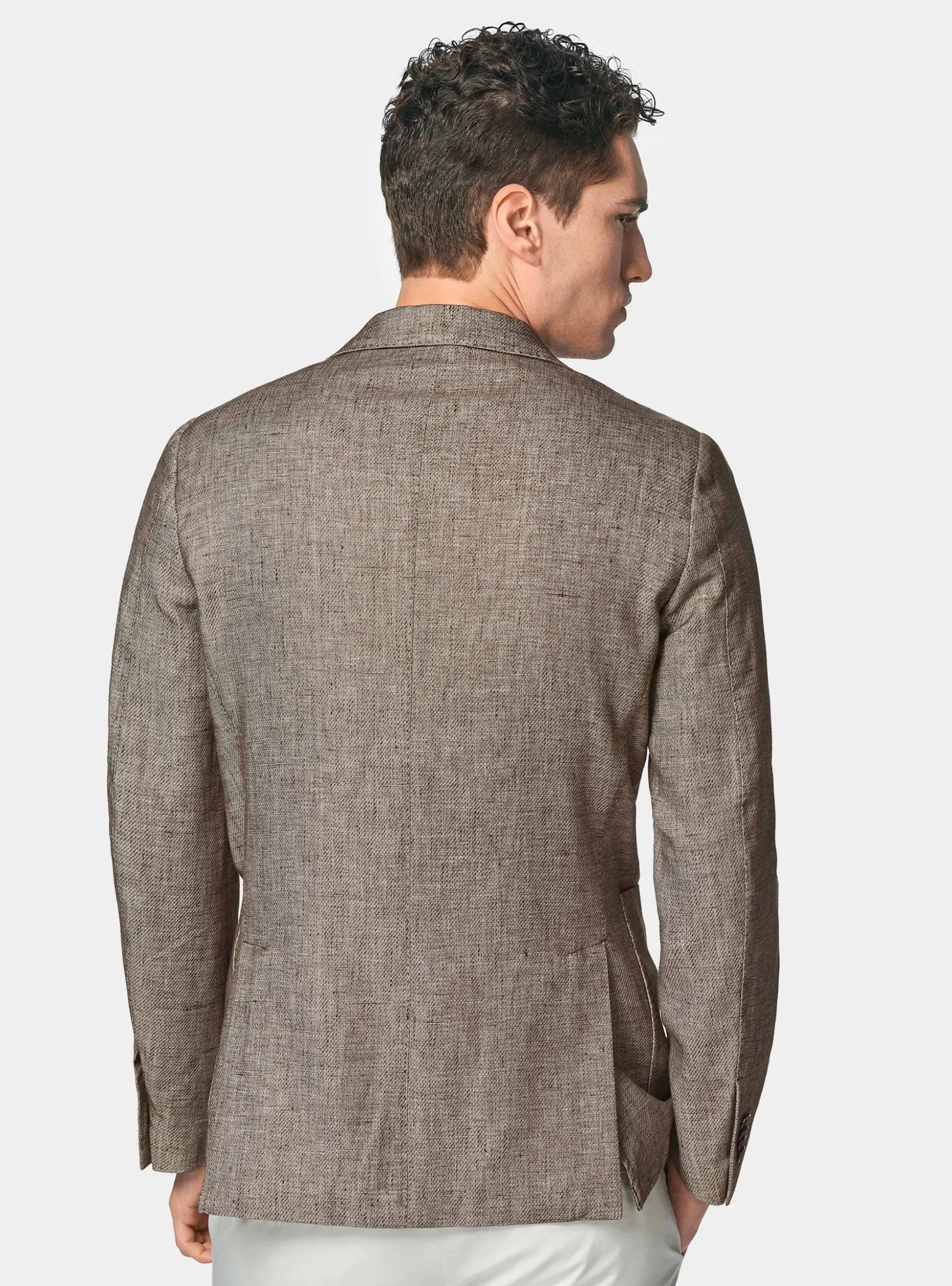 Giacca in misto lino e cotone