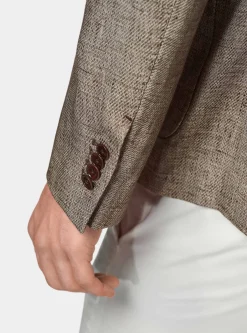 Giacca in misto lino e cotone