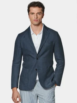 Giacca in misto lino e cotone