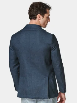 Giacca in misto lino e cotone
