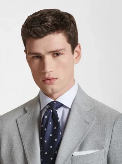 Giacca in pura lana hopsack Vitale Barberis Canonico