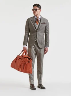 Giacca in pura lana hopsack Vitale Barberis Canonico