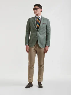 Giacca in pura lana hopsack Vitale Barberis Canonico