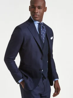 Giacca in pura lana hopsack Vitale Barberis Canonico