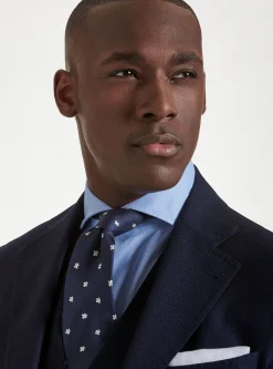 Giacca in pura lana hopsack Vitale Barberis Canonico