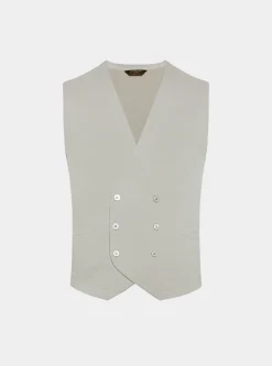 Gilet doppiopetto in maglia di cotone