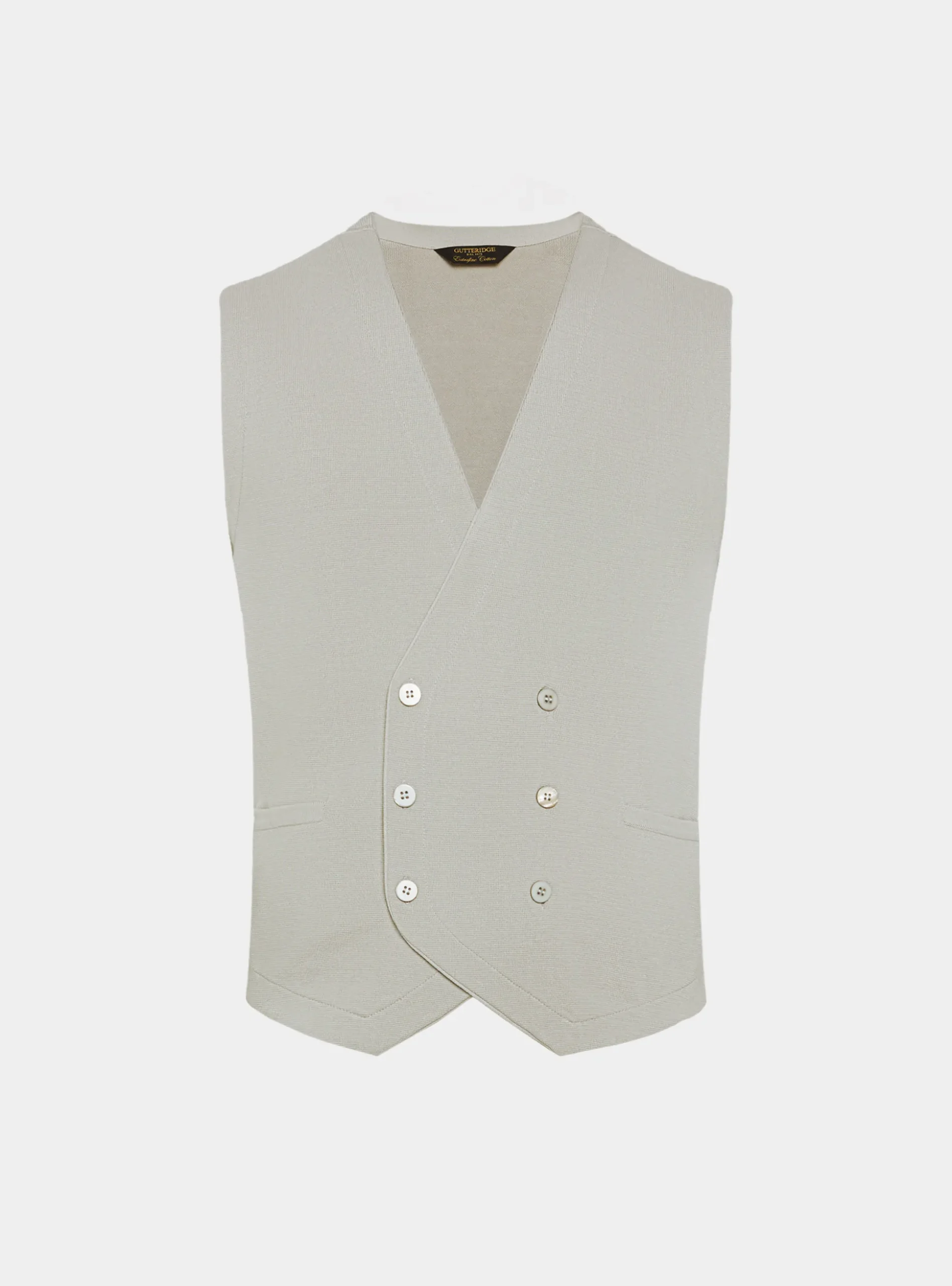 Gilet doppiopetto in maglia di cotone