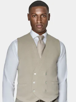 Gilet doppiopetto in maglia di cotone