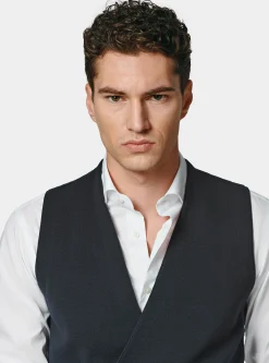 Gilet doppiopetto in maglia di cotone