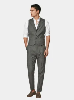 Gilet monopetto in pura lana Vitale barberis Canonico