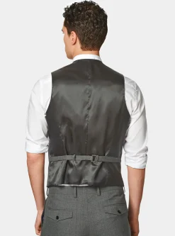 Gilet monopetto in pura lana Vitale barberis Canonico