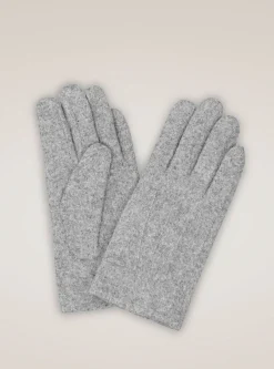 Guanti in misto lana e cotone