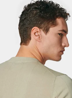 Maglia in puro cotone costa piatta