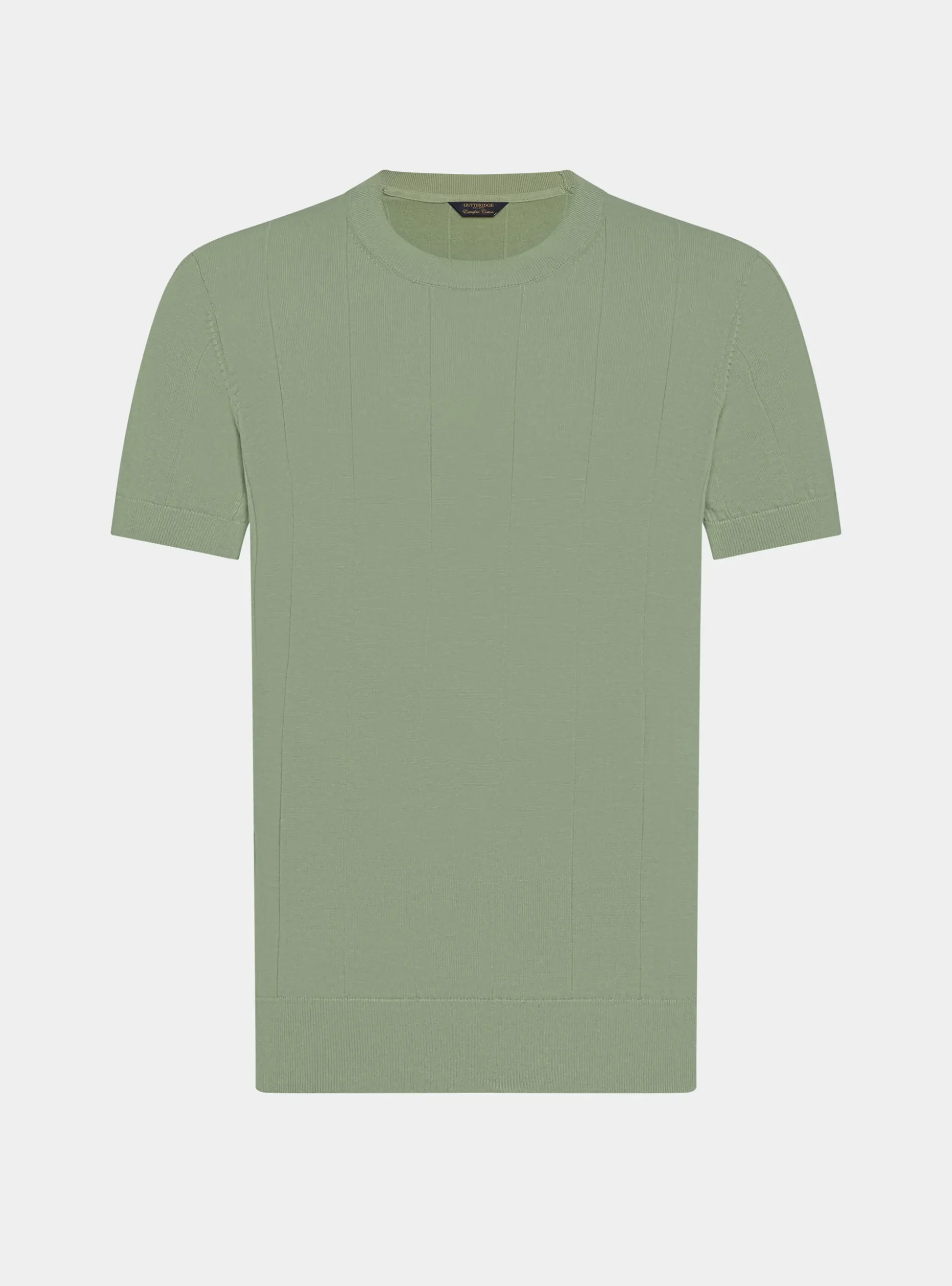Maglia in puro cotone costa piatta