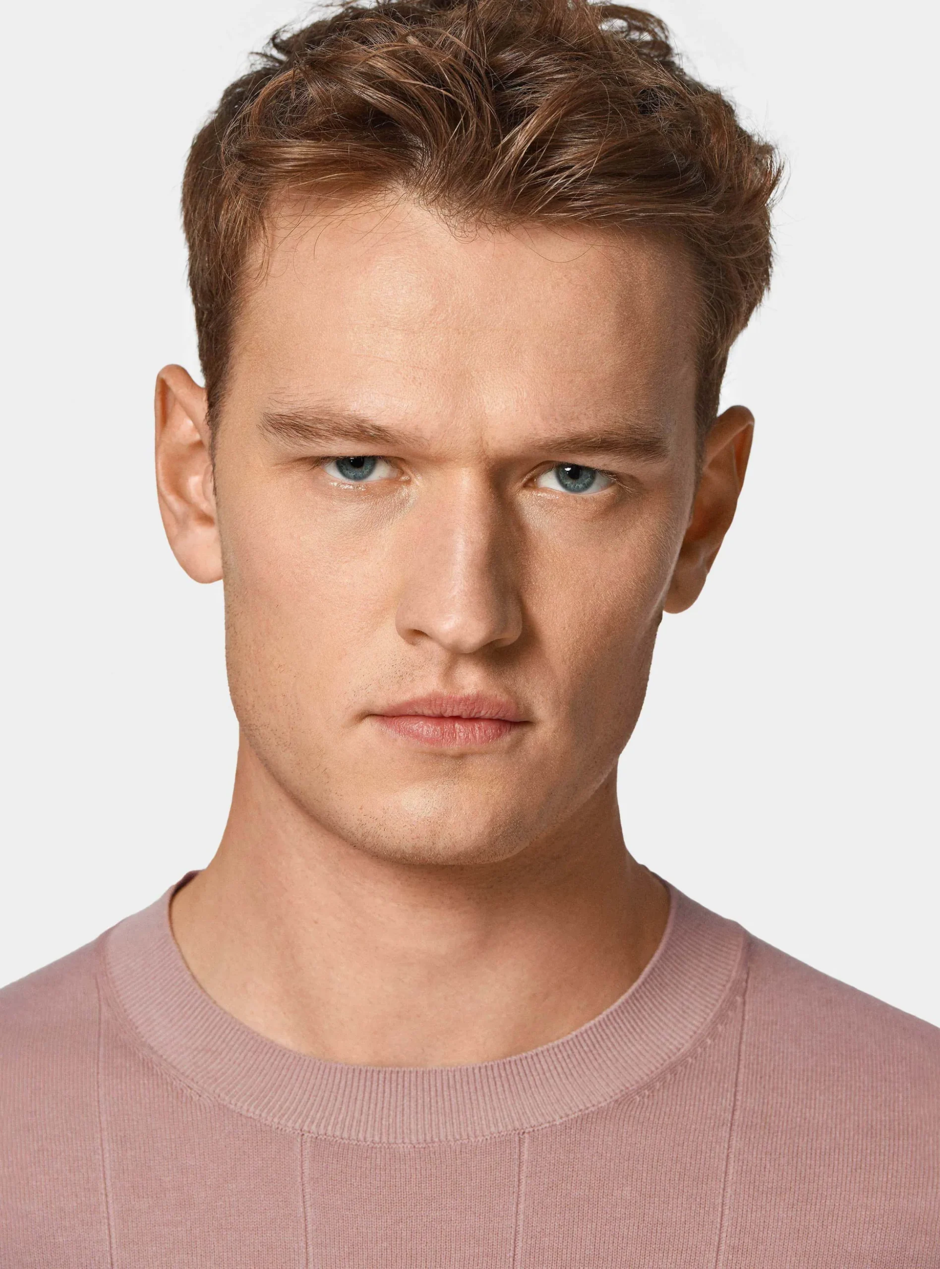 Maglia in puro cotone costa piatta