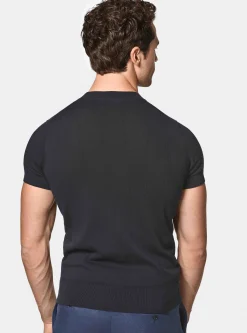 Maglia in puro cotone costa piatta