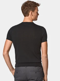 Maglia in puro cotone costa piatta