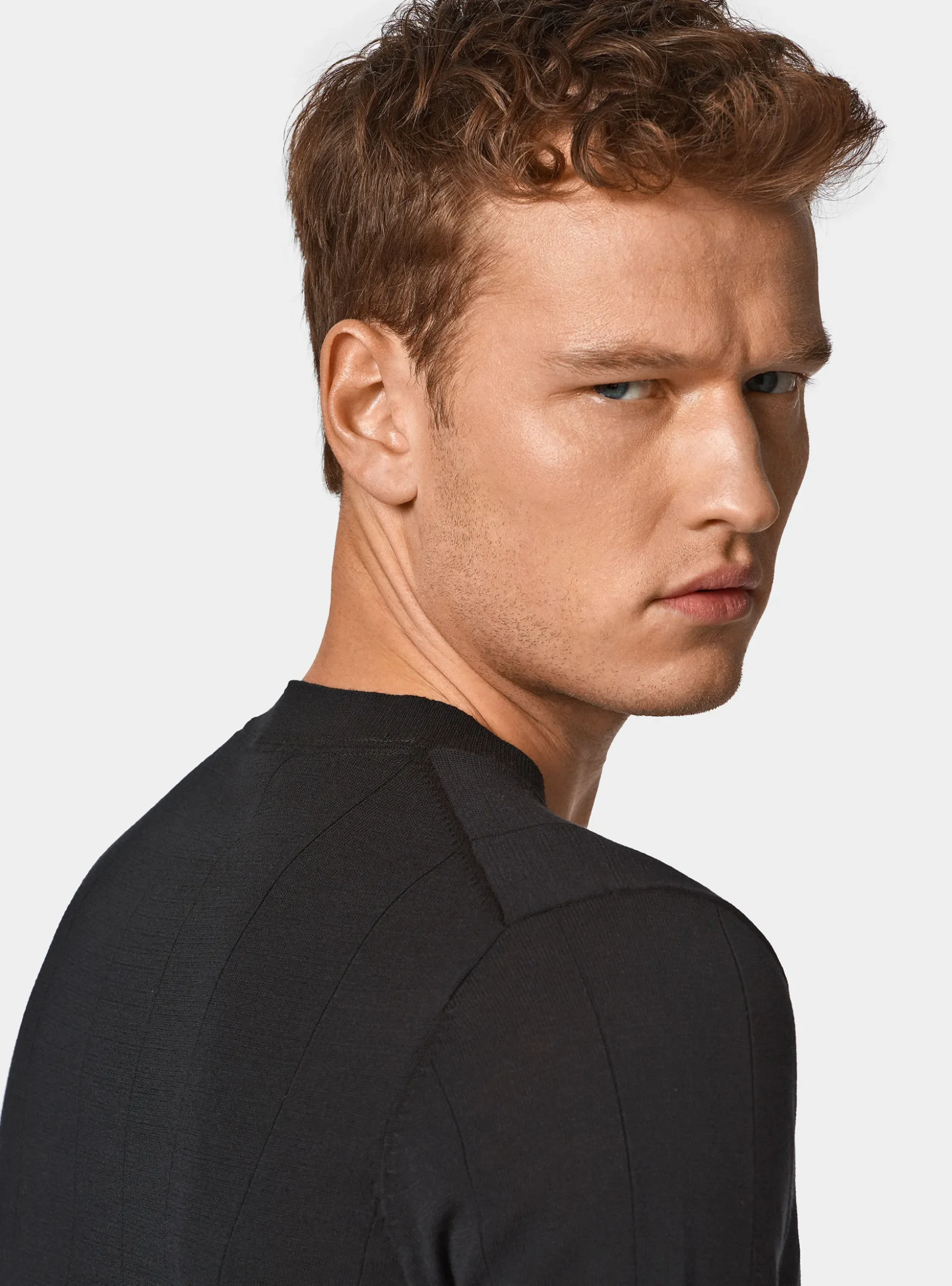Maglia in puro cotone costa piatta
