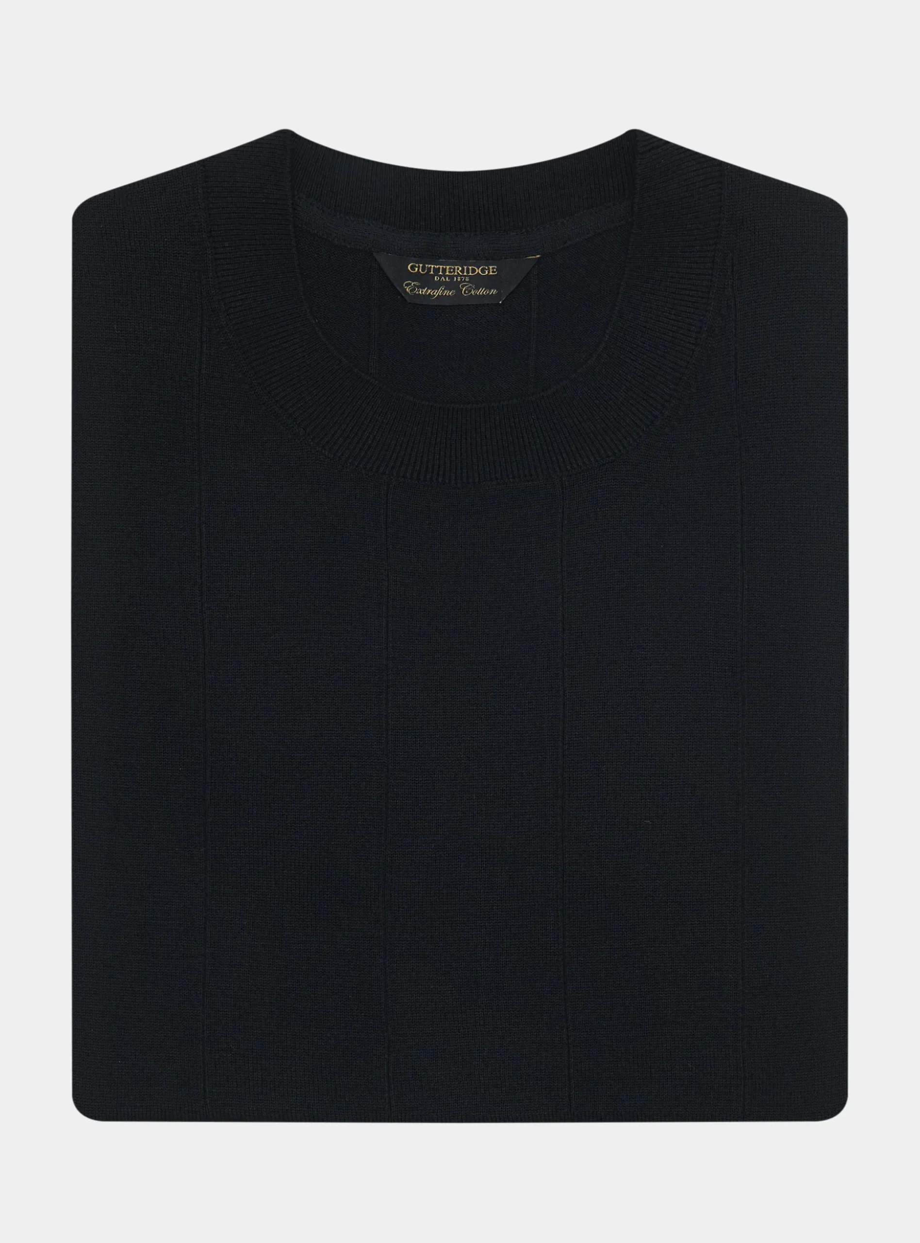 Maglia in puro cotone costa piatta