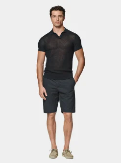 Maglia polo in crochet