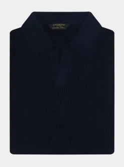 Maglia polo in crochet