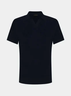 Maglia polo in crochet
