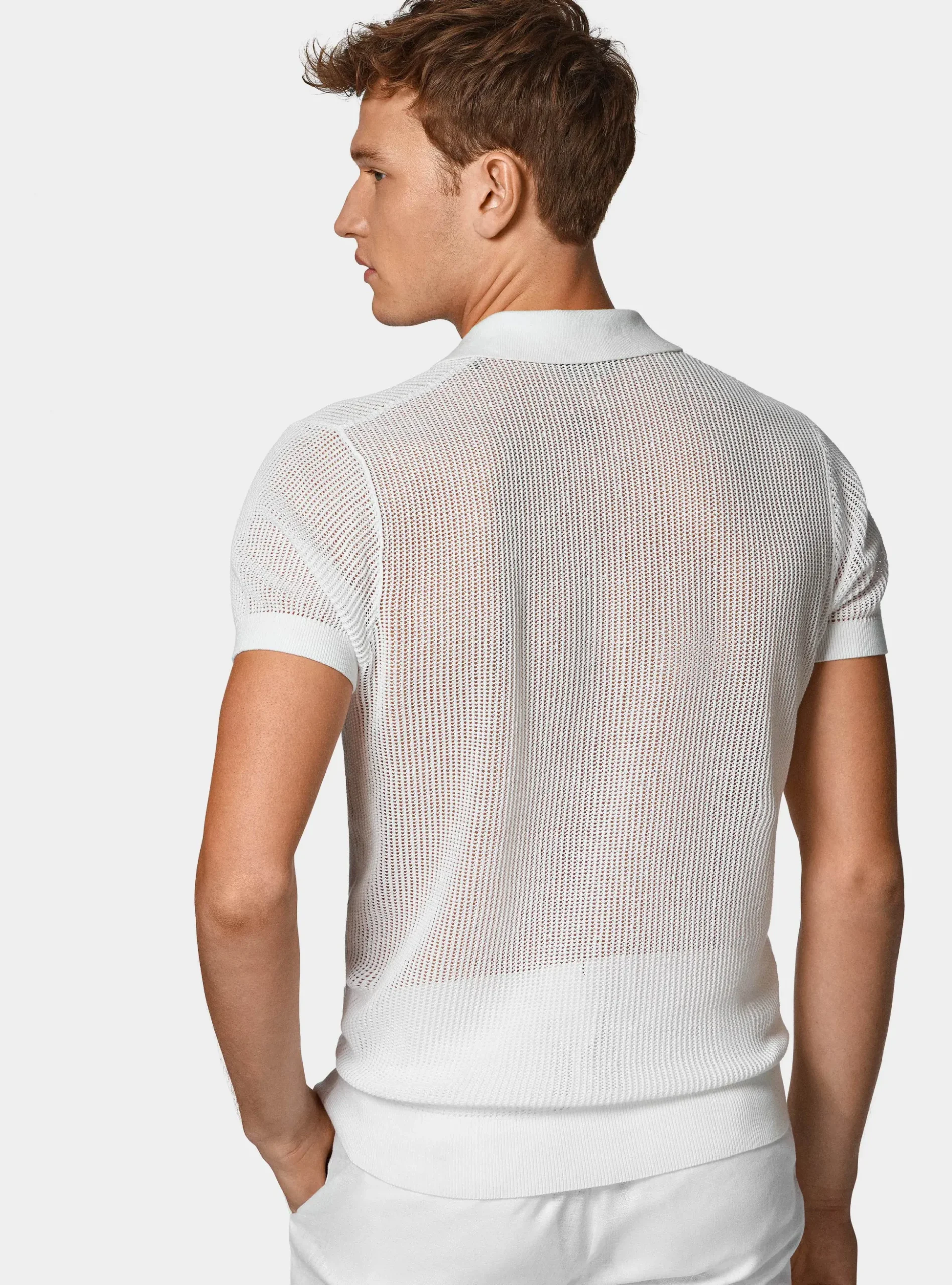 Maglia polo in crochet