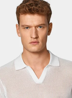 Maglia polo in crochet