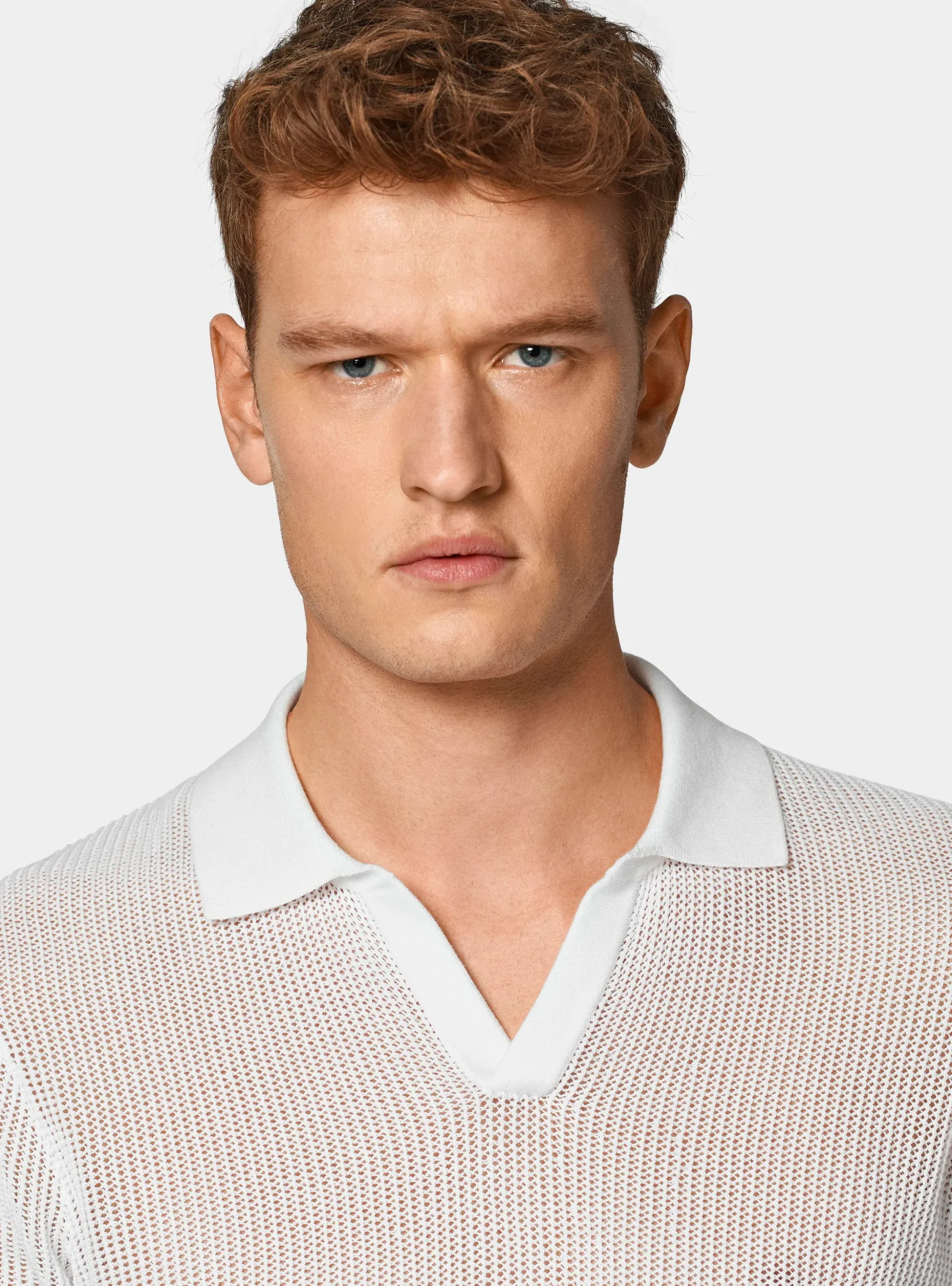 Maglia polo in crochet