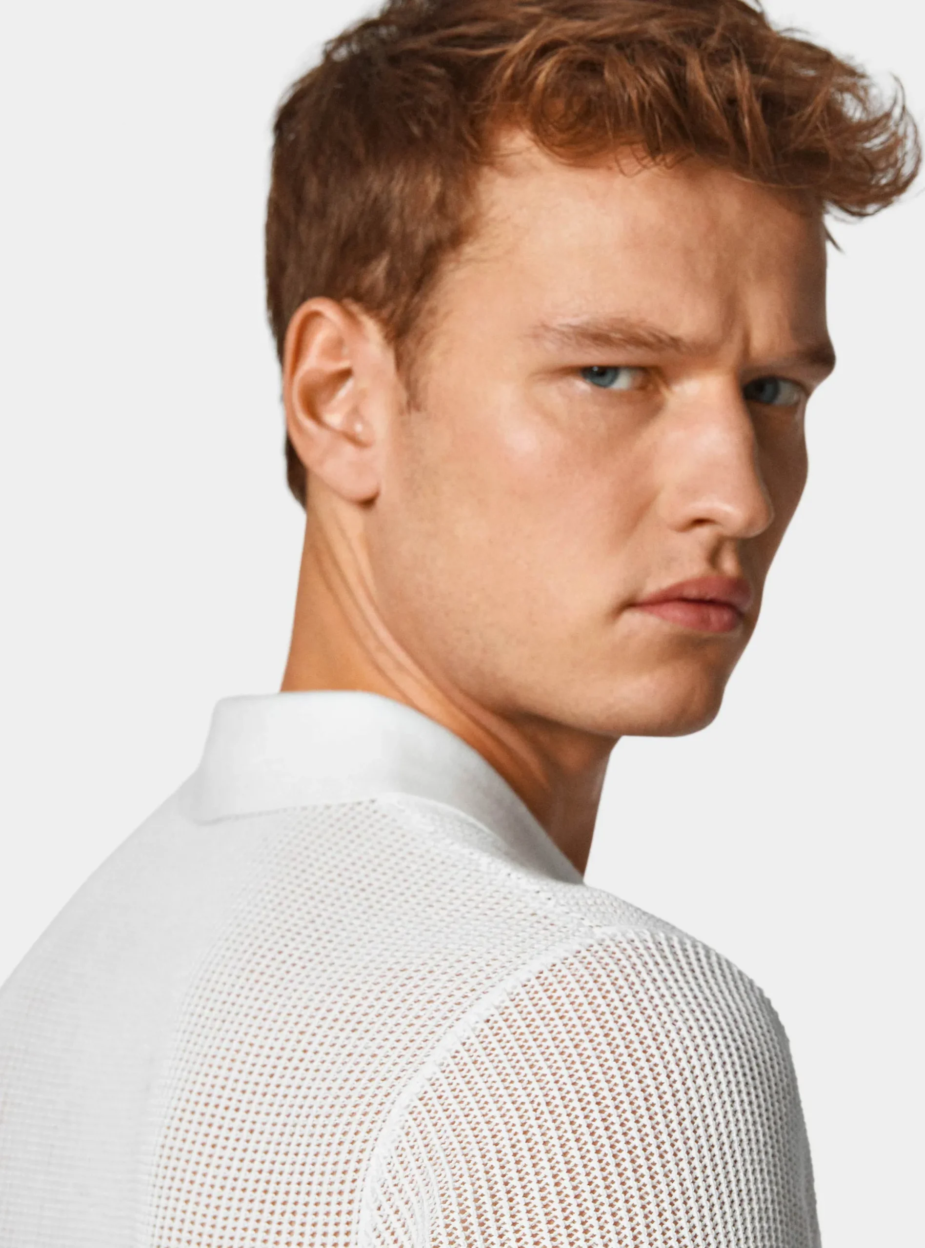 Maglia polo in crochet