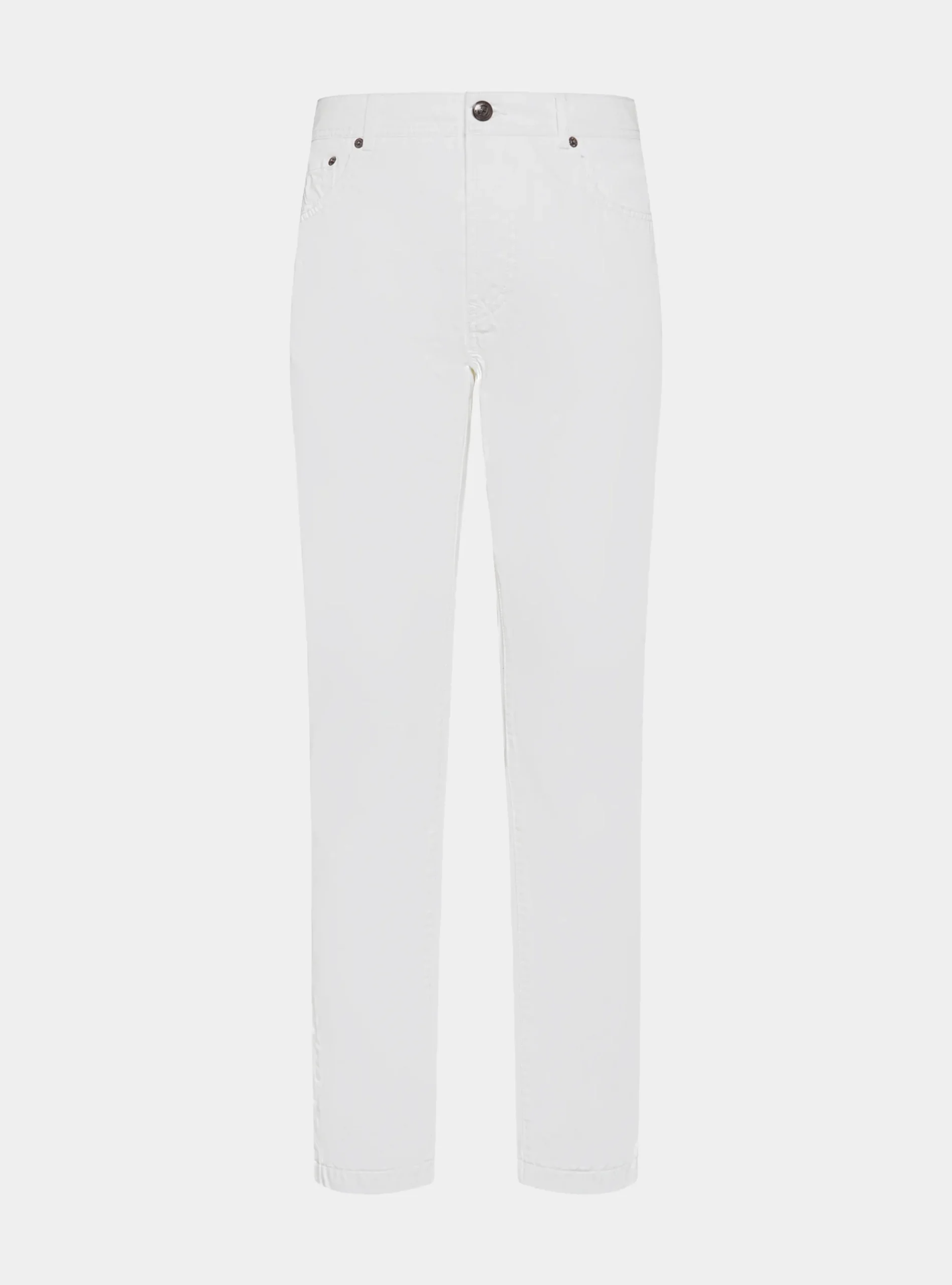 Pantaloni 5 tasche in twill di cotone