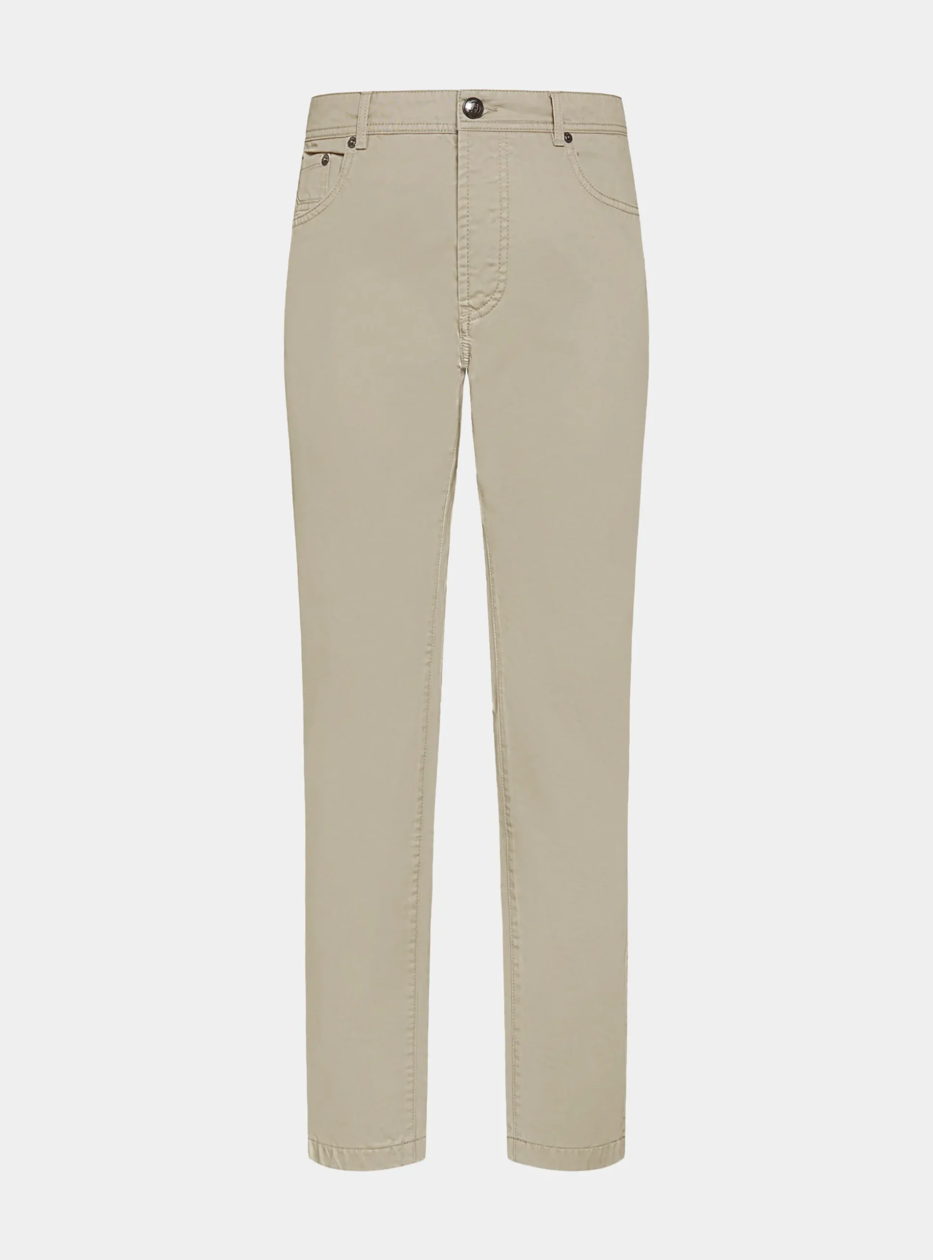 Pantaloni 5 tasche in twill di cotone