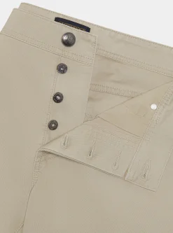 Pantaloni 5 tasche in twill di cotone