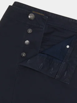 Pantaloni 5 tasche in twill di cotone