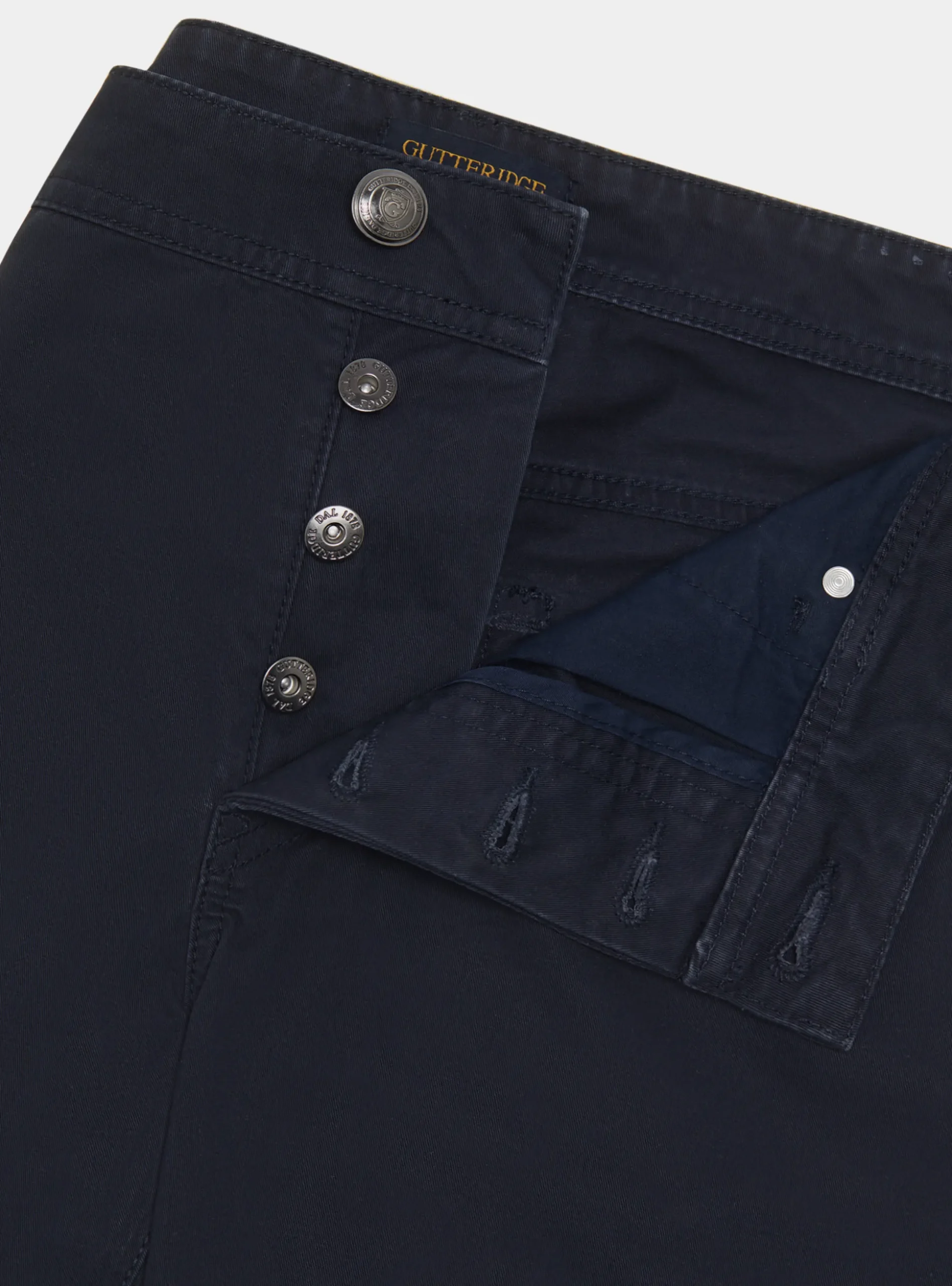 Pantaloni 5 tasche in twill di cotone